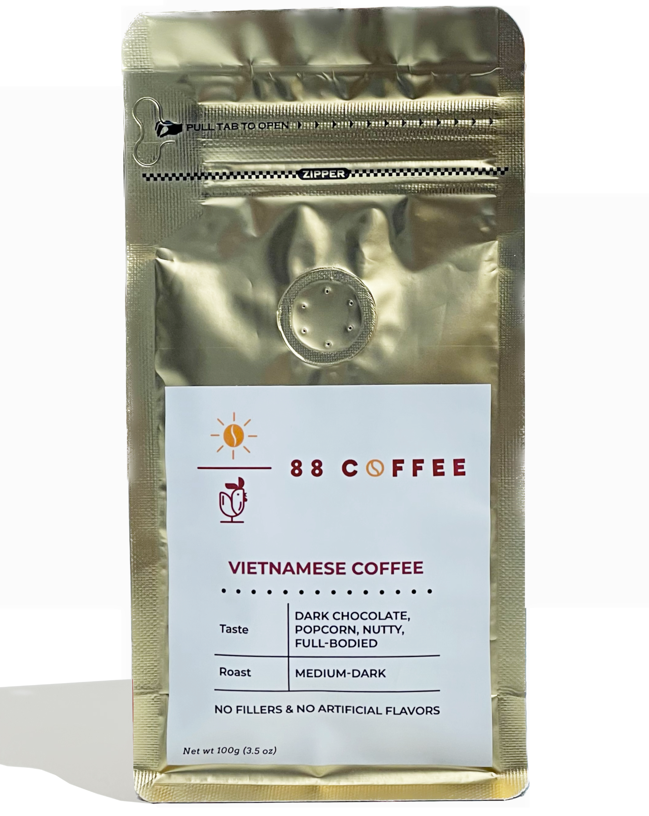 Vietnamese Whole Bean Coffee, Craft Roasted in USA, Authentic