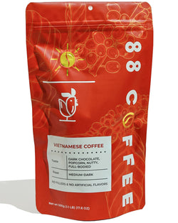 88 coffee company iced authentic vietnamese coffee condense milk beans red bag gold stainless steel vietnam phin filter robusta ground big red bag