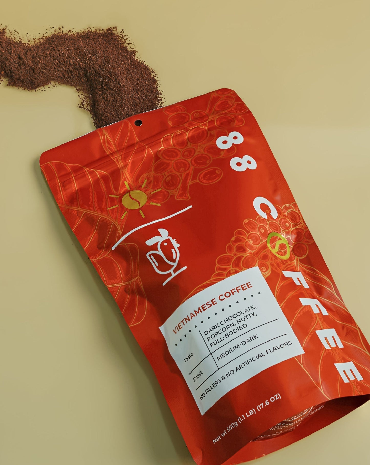 88 coffee company iced authentic vietnamese coffee condense milk beans red bag gold stainless steel vietnam phin filter robusta ground big bag