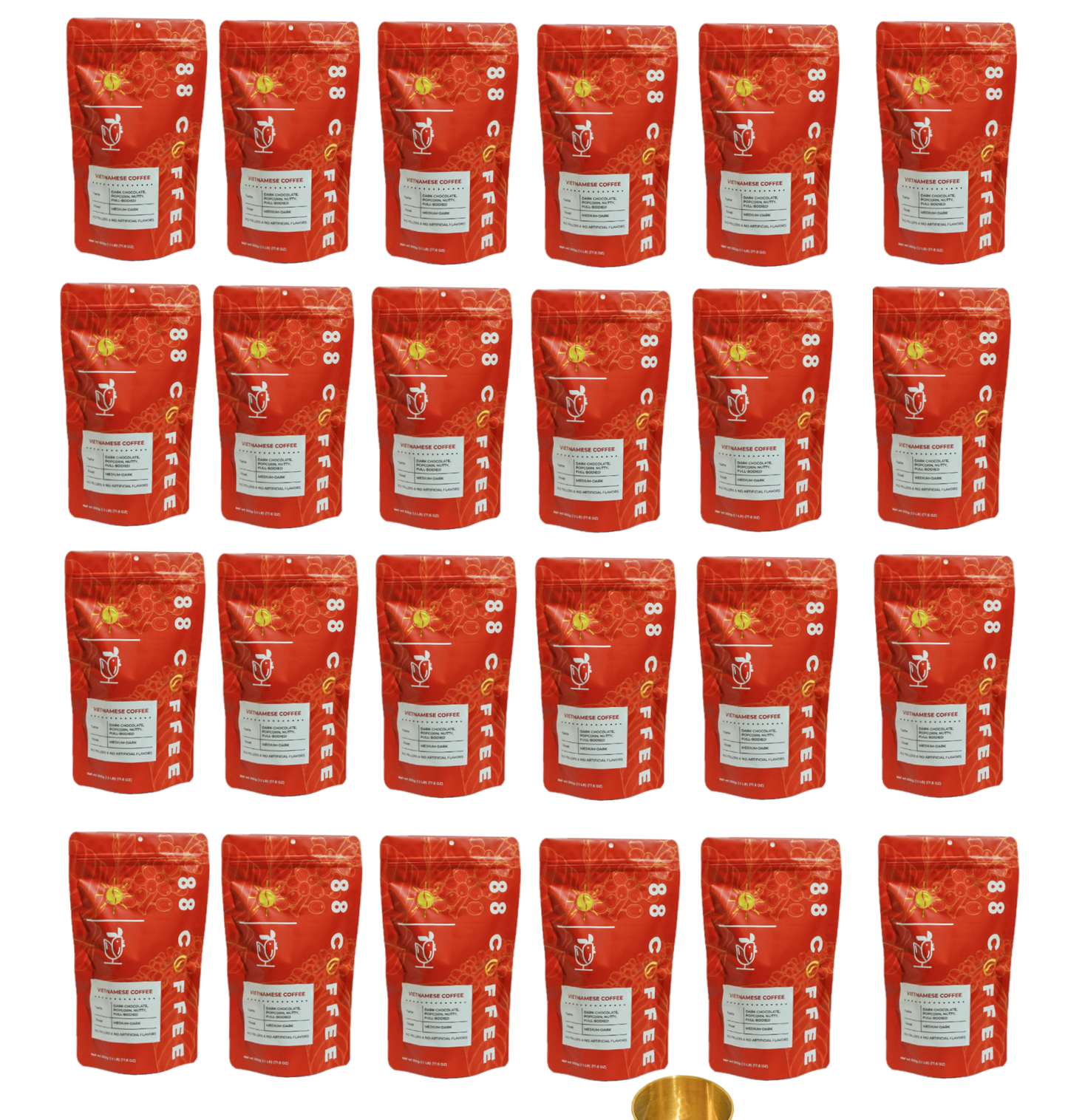 (1 case of 24 bags) Wholesale Vietnamese Robusta Coffee 12oz bag